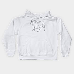 Plenty of Pets---Bulldog (centered) Kids Hoodie